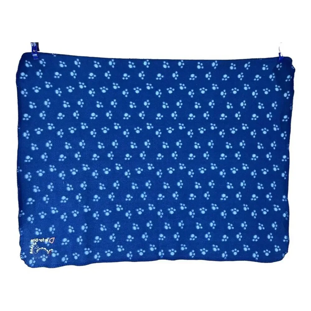 2 Circo D Is For Dino Dinosaur Blue Fleece Baby Blankets Paw Print Target